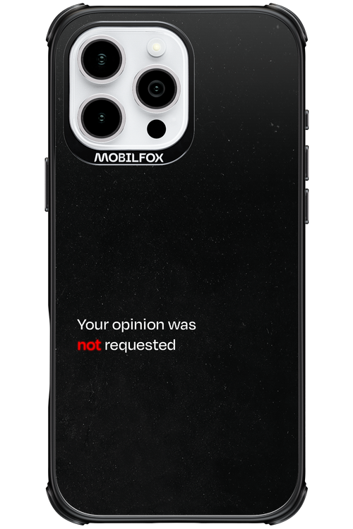 Not Requested 2.0 - Apple iPhone 16 Pro Max