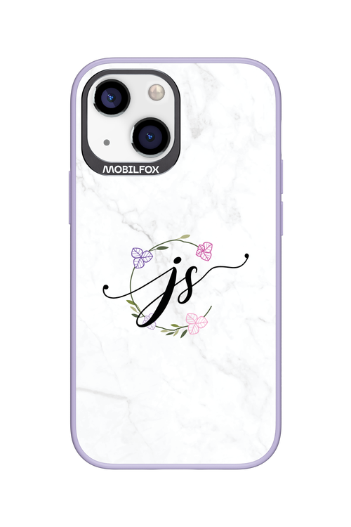 JS Monogram White - Apple iPhone 13 Mini