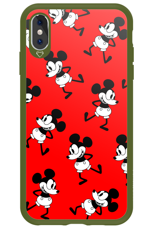 Iconic Mouse (red pattern) - Apple iPhone XS Max
