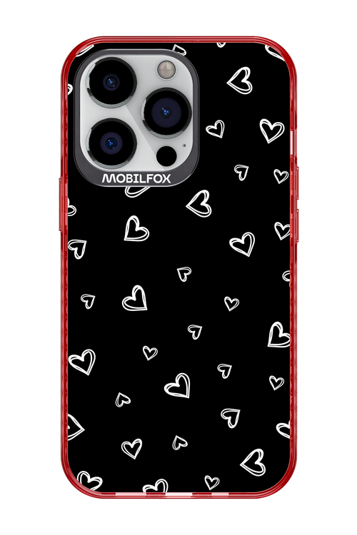 Monochrome Hearts 2.0 - Apple iPhone 13 Pro
