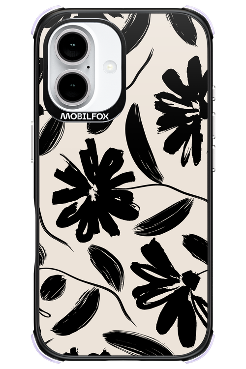 Monochrome Flowerss 2.0 - Apple iPhone 16