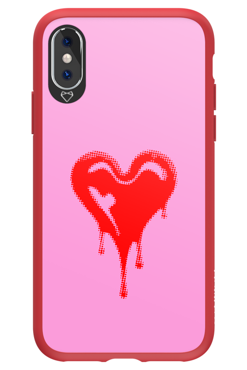 Heart Pink - Apple iPhone XS