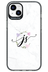 JS Monogram White - Apple iPhone 14 Plus