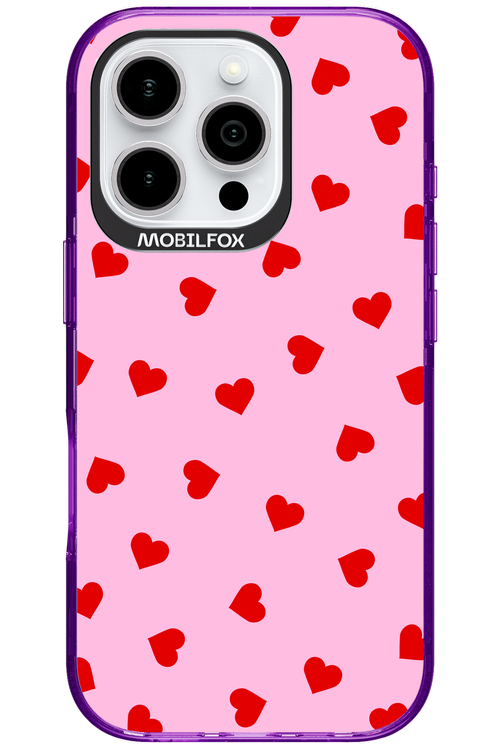 Sprinkle Heart Pink - Apple iPhone 16 Pro