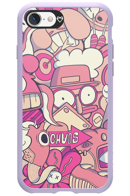 Coral Chaos - Apple iPhone 8