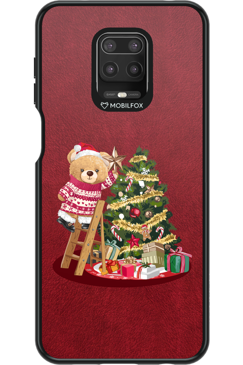 Christmas Bear (Burgundy) - Xiaomi Redmi Note 9 Pro