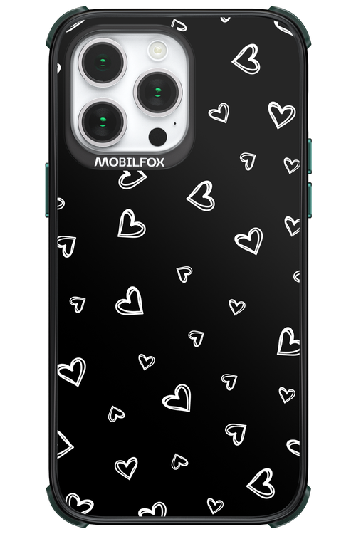 Monochrome Hearts 2.0 - Apple iPhone 14 Pro Max