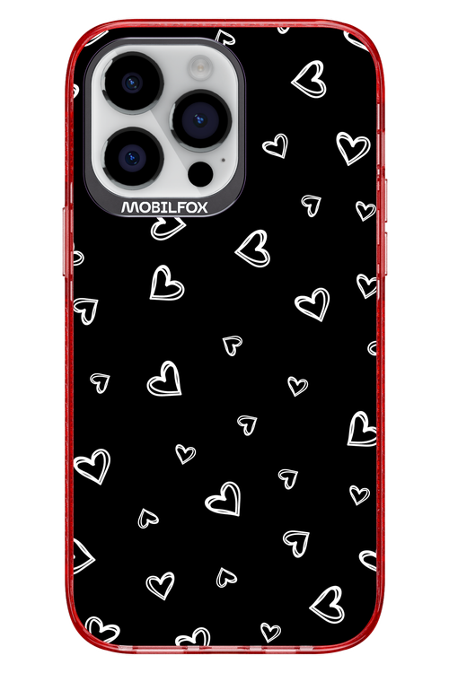 Monochrome Hearts 2.0 - Apple iPhone 14 Pro Max