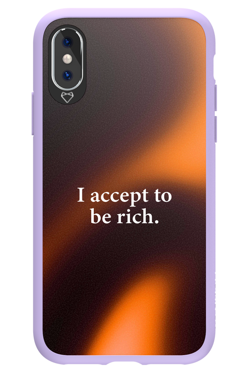 I accept to be rich - Apple iPhone X