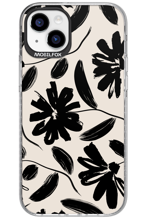Monochrome Flowerss 2.0 - Apple iPhone 15 Plus