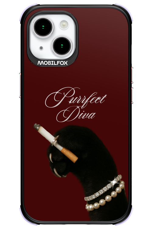 Purrfect Diva - Apple iPhone 15
