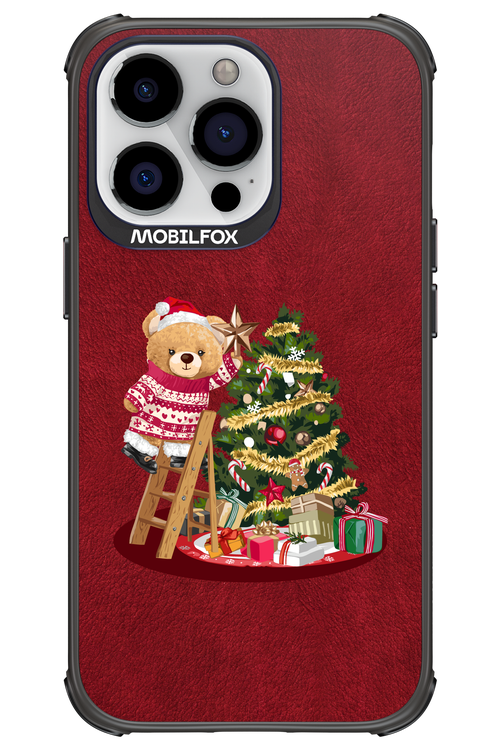 Christmas Bear (Burgundy) - Apple iPhone 13 Pro