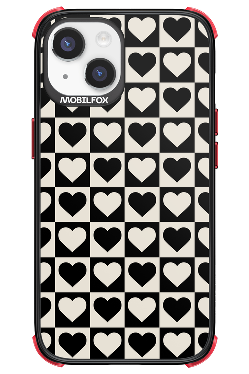 Checkered Heart - Apple iPhone 14