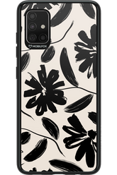 Monochrome Flowerss - Samsung Galaxy A51
