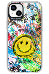 Crayon Smiley Colorful - Apple iPhone 14 Plus