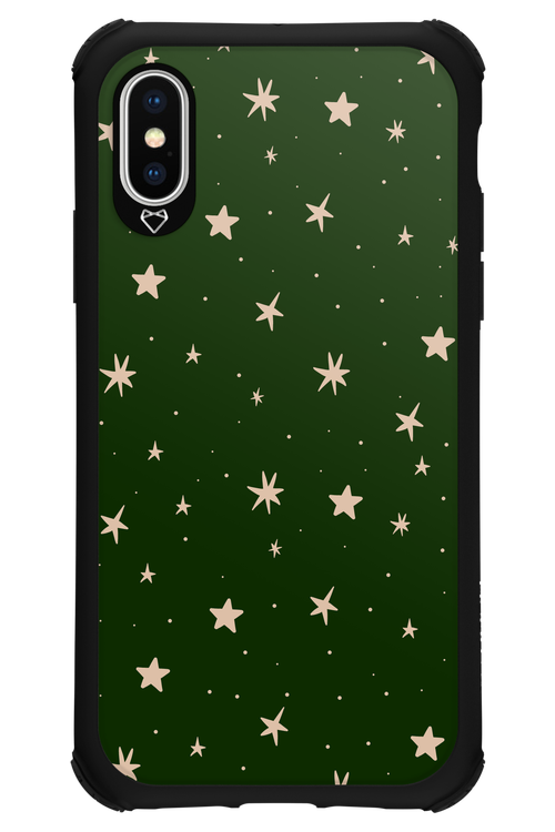 Forest Green Stars - Apple iPhone XS