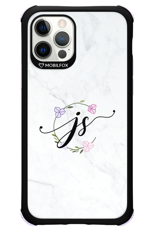 JS Monogram White - Apple iPhone 12 Pro