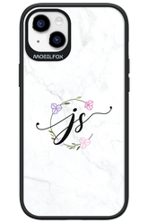 JS Monogram White - Apple iPhone 14 Plus