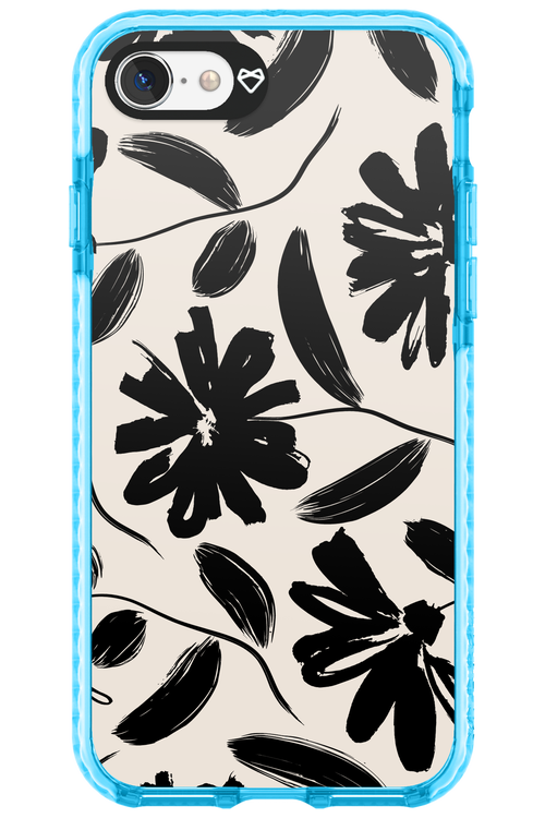 Monochrome Flowerss - Apple iPhone 7