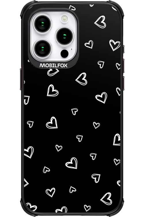 Monochrome Hearts 2.0 - Apple iPhone 15 Pro Max