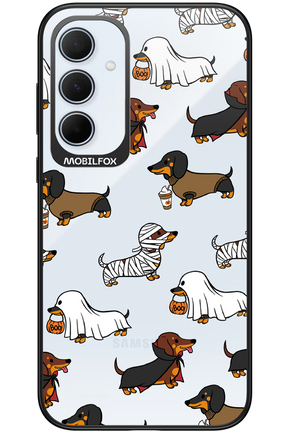 Scary Dachshund (Transparent) - Samsung Galaxy A35
