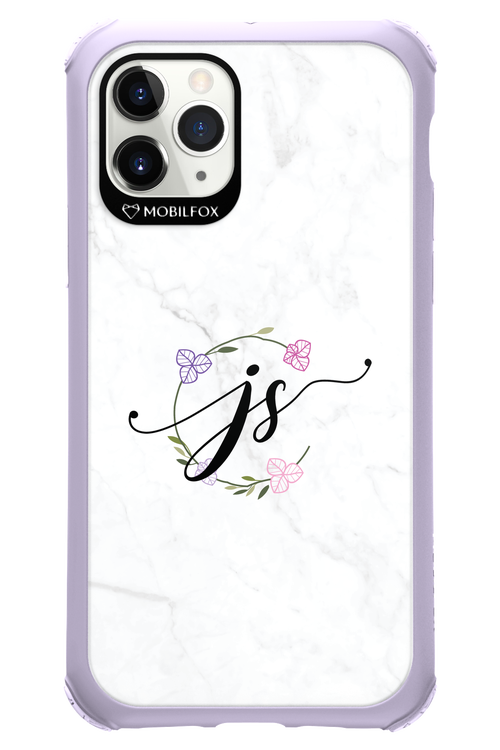 JS Monogram White - Apple iPhone 11 Pro