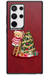 Christmas Bear (Burgundy) - Samsung Galaxy S24 Ultra