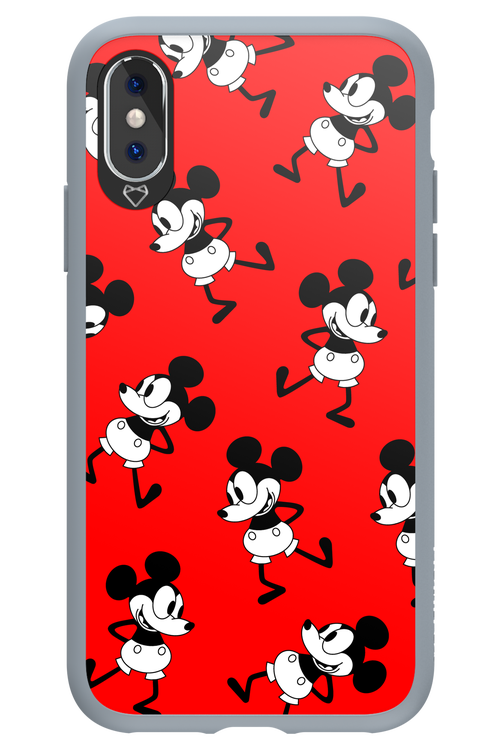 Iconic Mouse (red pattern) - Apple iPhone X