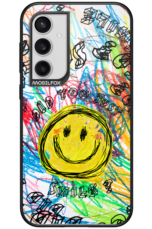 Crayon Smiley Colorful - Samsung Galaxy S23 FE