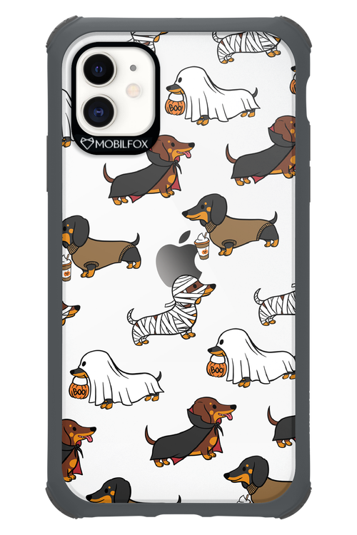 Scary Dachshund (Transparent) - Apple iPhone 11