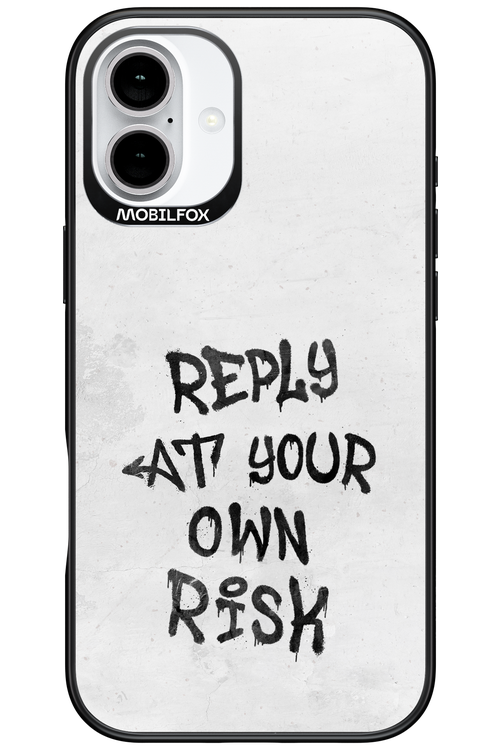 At Your Own Risk 2.0 - Apple iPhone 16 Plus