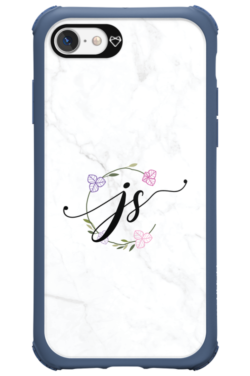 JS Monogram White - Apple iPhone 7