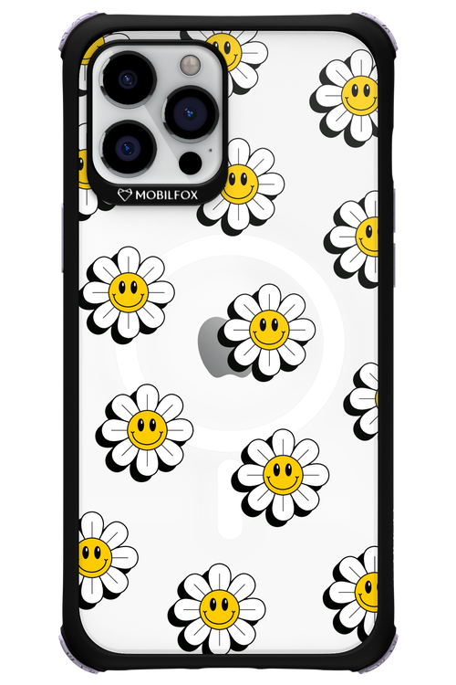 Smiley Flowers Transparent - Apple iPhone 12 Pro Max