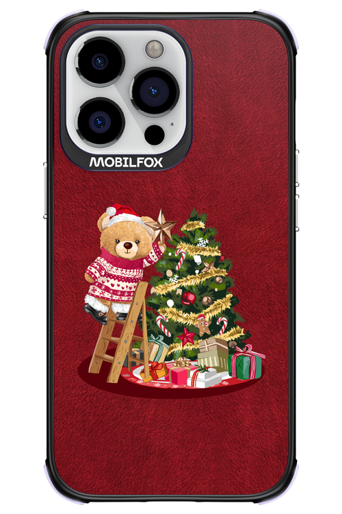 Christmas Bear (Burgundy) - Apple iPhone 13 Pro