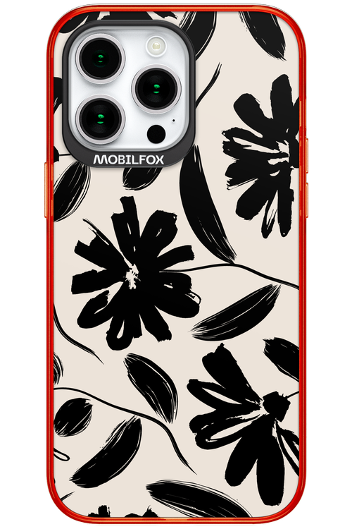 Monochrome Flowerss - Apple iPhone 15 Pro Max