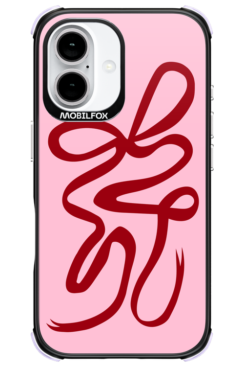 Burgundy Bow - Apple iPhone 16