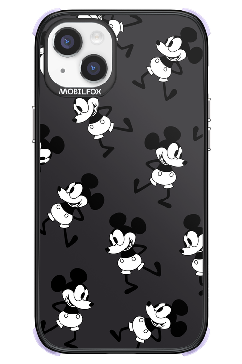 Iconic Mouse (antracite pattern) - Apple iPhone 14 Plus