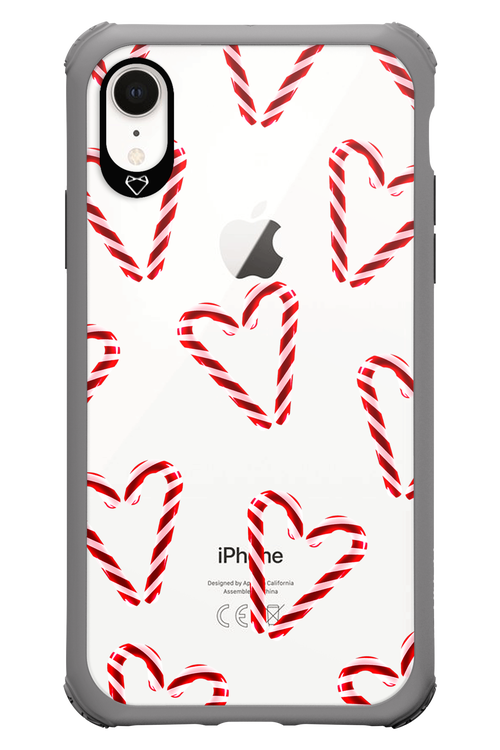Candy Cane Hearts - Apple iPhone XR