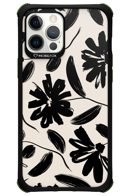 Monochrome Flowerss - Apple iPhone 12 Pro Max