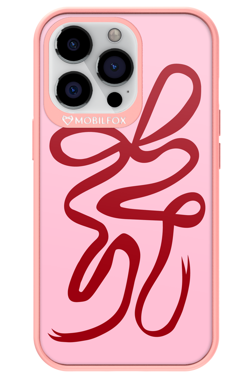 Burgundy Bow - Apple iPhone 13 Pro