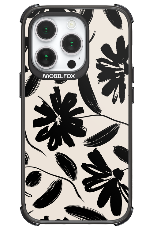 Monochrome Flowerss - Apple iPhone 14 Pro