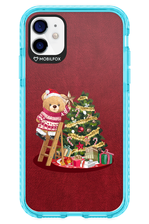 Christmas Bear (Burgundy) - Apple iPhone 11