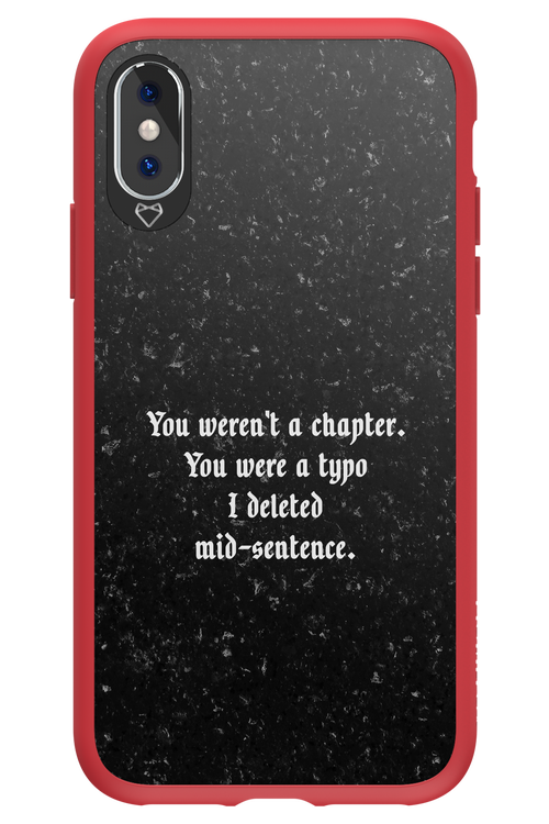 A Typo - Apple iPhone X