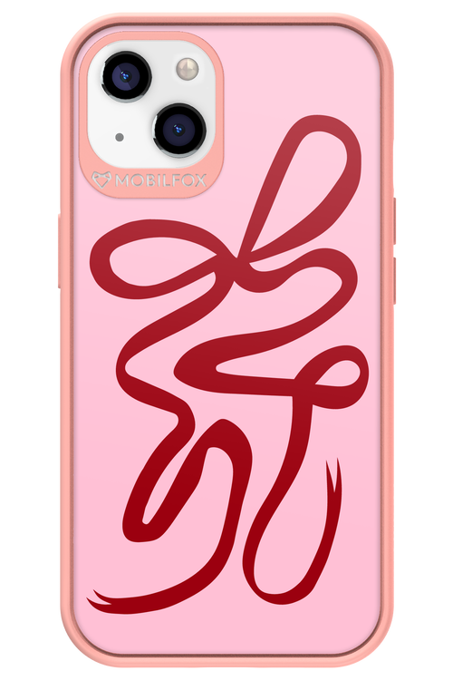 Burgundy Bow - Apple iPhone 13