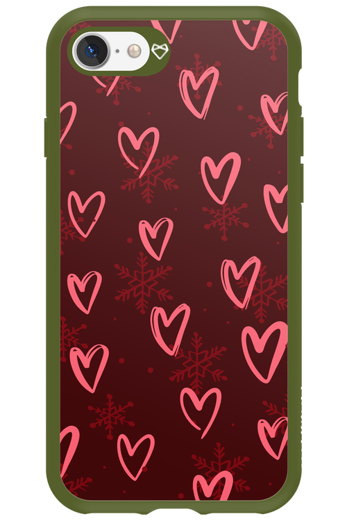 Christmas Hearts - Apple iPhone 7