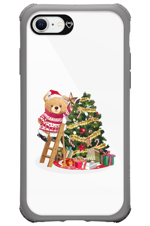 Christmas Bear (Transparent) - Apple iPhone SE 2020