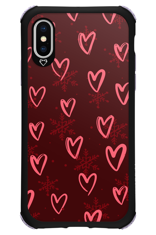 Christmas Hearts - Apple iPhone X