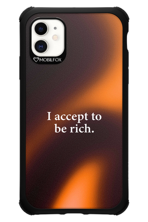 I accept to be rich - Apple iPhone 11