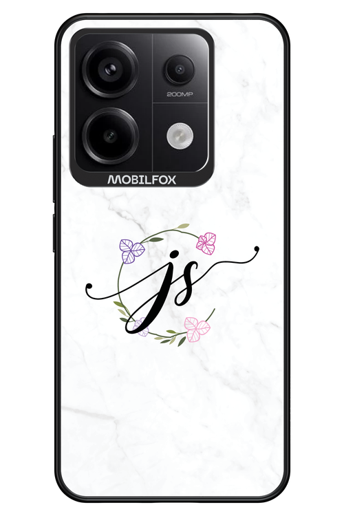 JS Monogram White - Xiaomi Redmi Note 13 Pro 5G