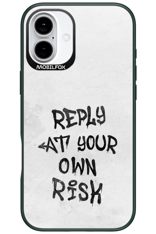 At Your Own Risk 2.0 - Apple iPhone 16 Plus